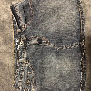FUBU JEAN MINI SKIRT